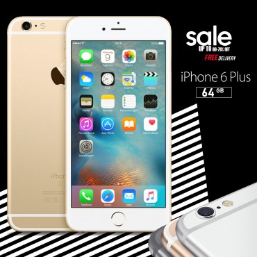 iPhone 6 Plus With FaceTime Gold 64GB 4G LTE, Refurbished